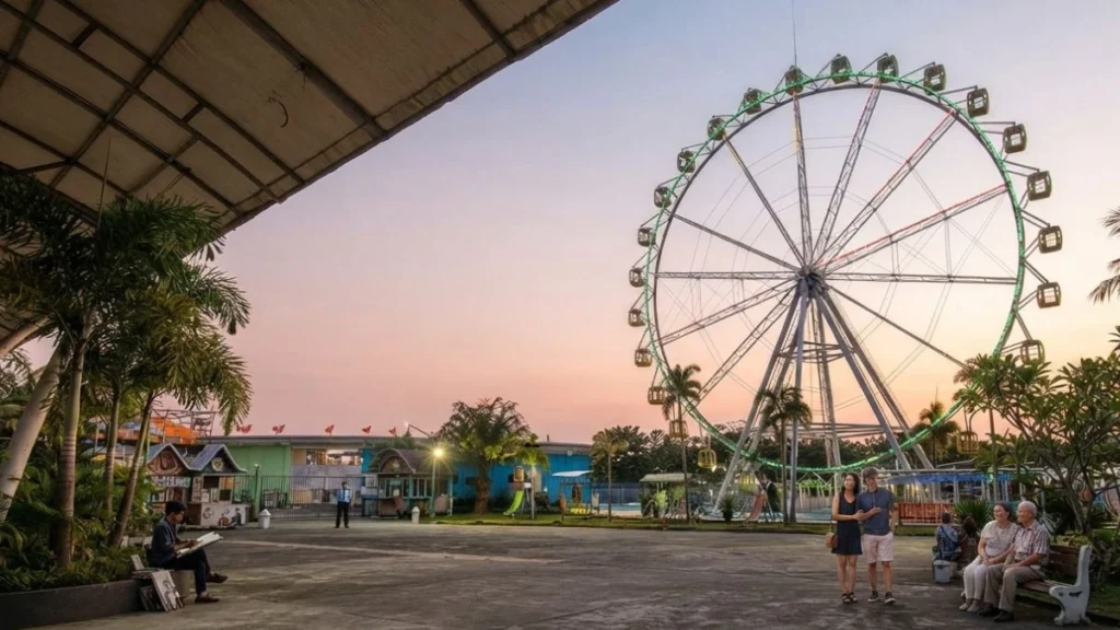 sindu-kusuma-edupark-ferris-wheel-night